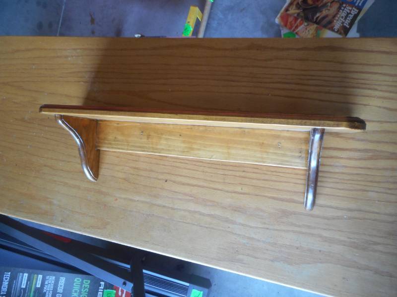 Wooden Student Desk and Shelf