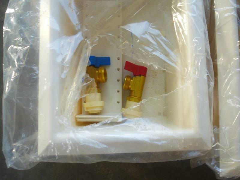 lot 57 image: Washer & Drier Plumb Boxes
