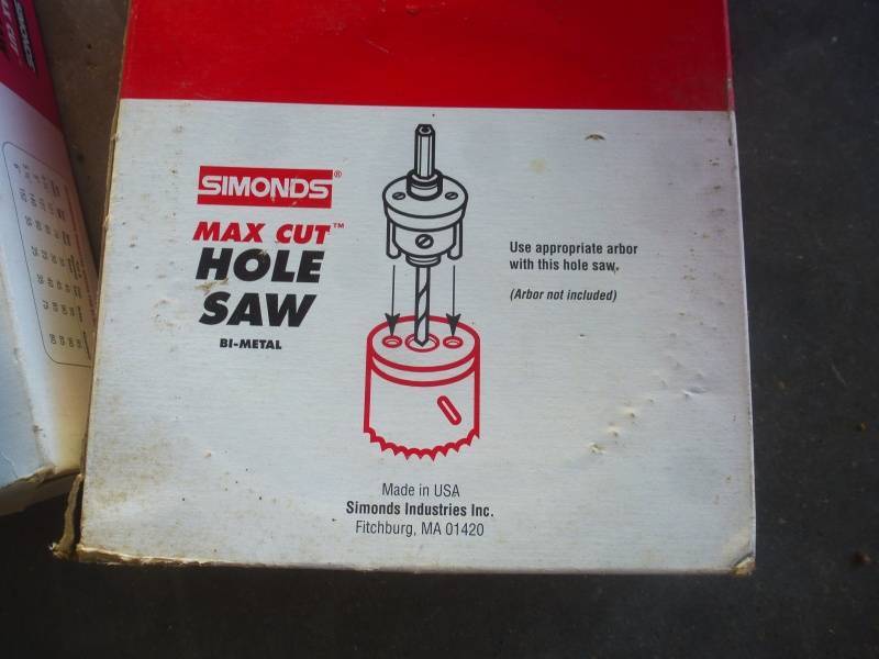 lot 61 image: Simonds Hole Saws