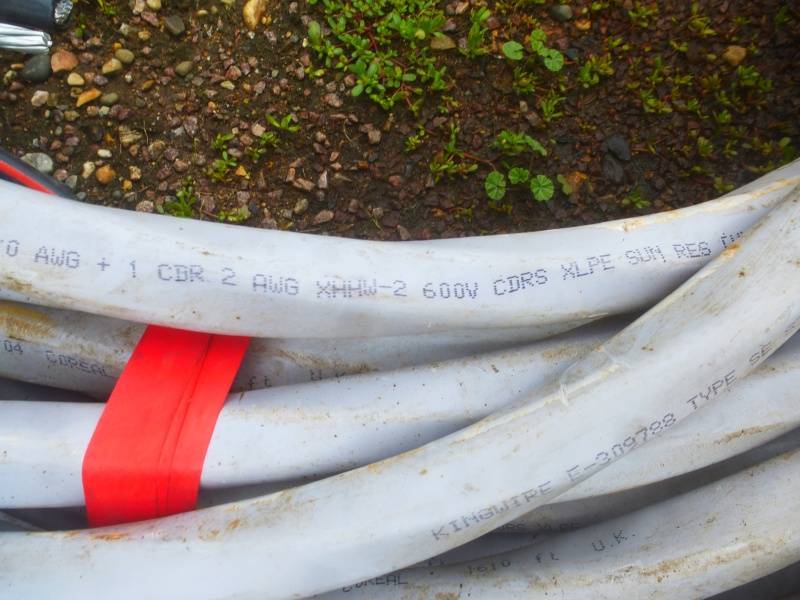 lot 76 image: Aluminum Electrical Cable