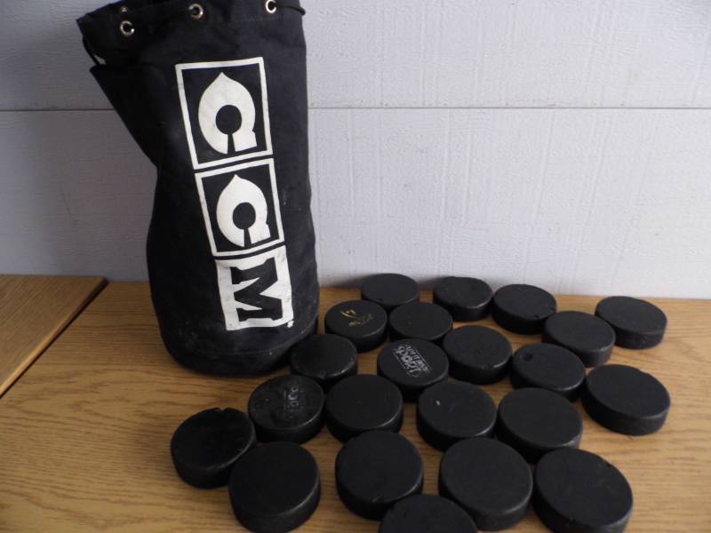 Bag of Hockey Pucks