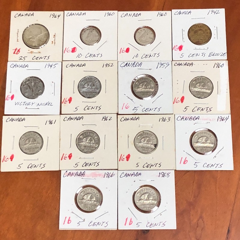 Lot Of (1) Silver Canadian Quarter...