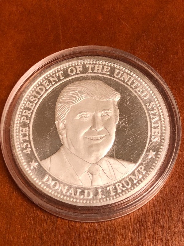 (1) 1-Ounce Silver Round .999 Donal...