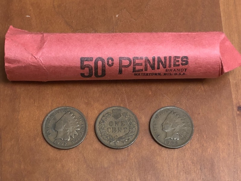 Lot Of (1) Roll Of  (50)  Indian He...