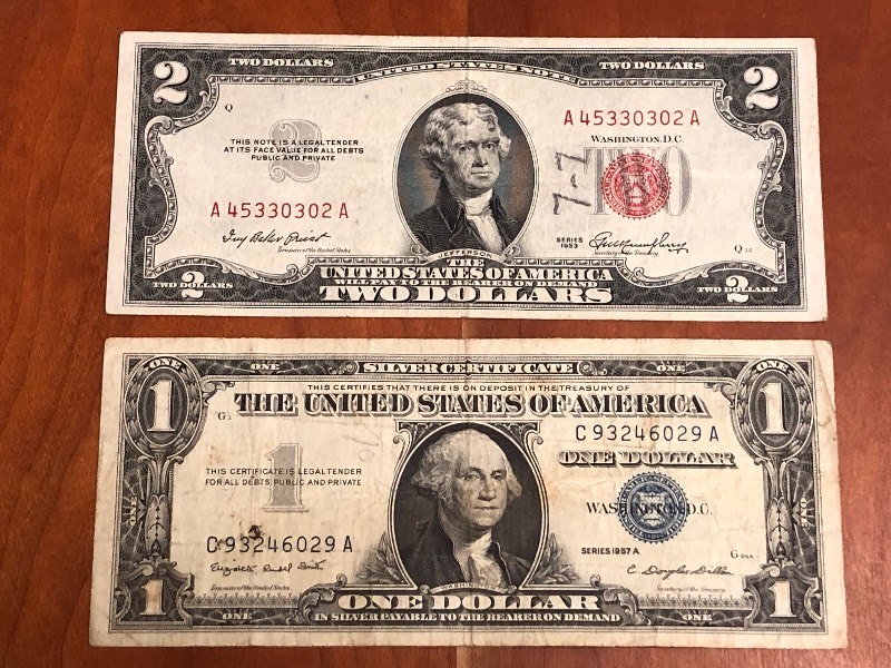 Lot Of (1) 1953 Red  Seal Two-Doll...