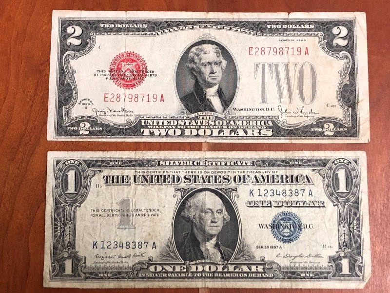 Lot Of (1) 1928-A Red Seal Two-Dol...
