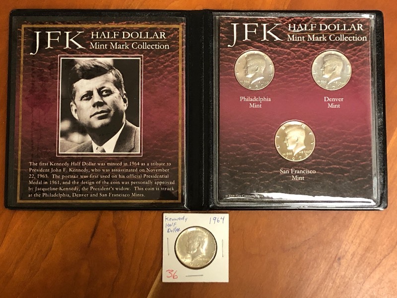 Lot Of (1) 1964 Silver  Kennedy Ha...