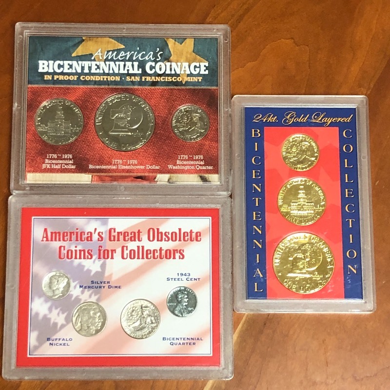Lot Of (2) 3-Piece Bicentennial Coi...