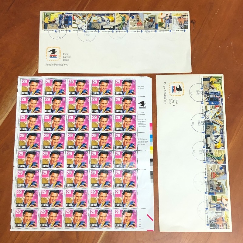 Lot Of 1-Sheet Of (40) Unused Elvi...