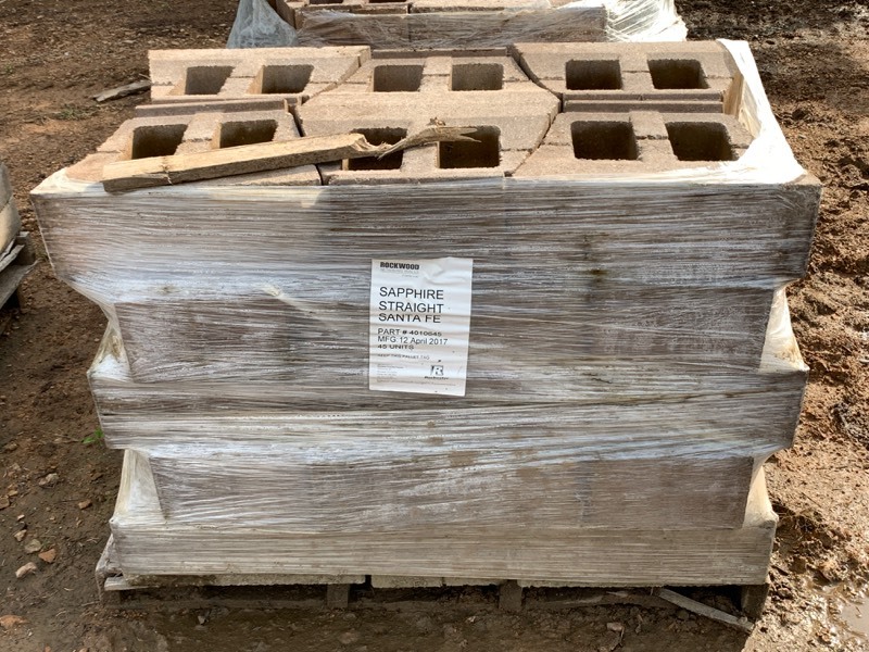 2-Pallet Lot Of Retaining Wall Block