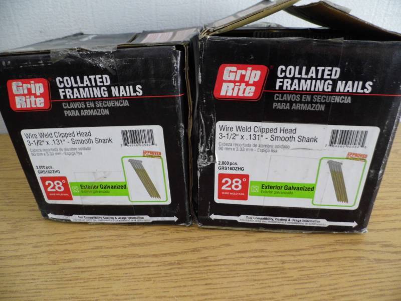 2 Boxes Grip Rite Framing Nails