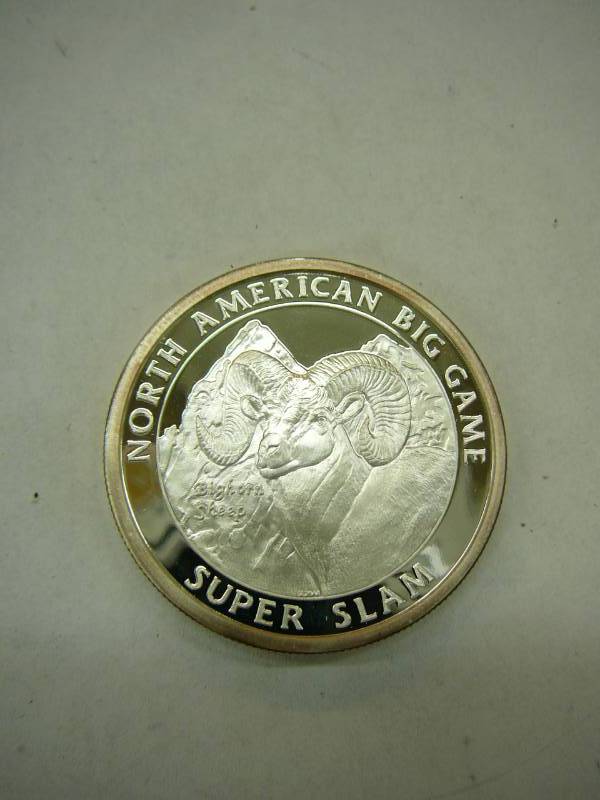 lot 41 image: Big Horn Sheep North American Hunting Club Coin