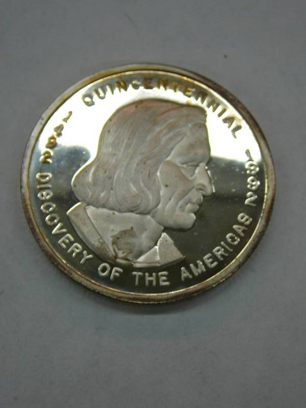 lot 50 image: 500 Years Quincentennial Discovery Of Americas Silver Coin
