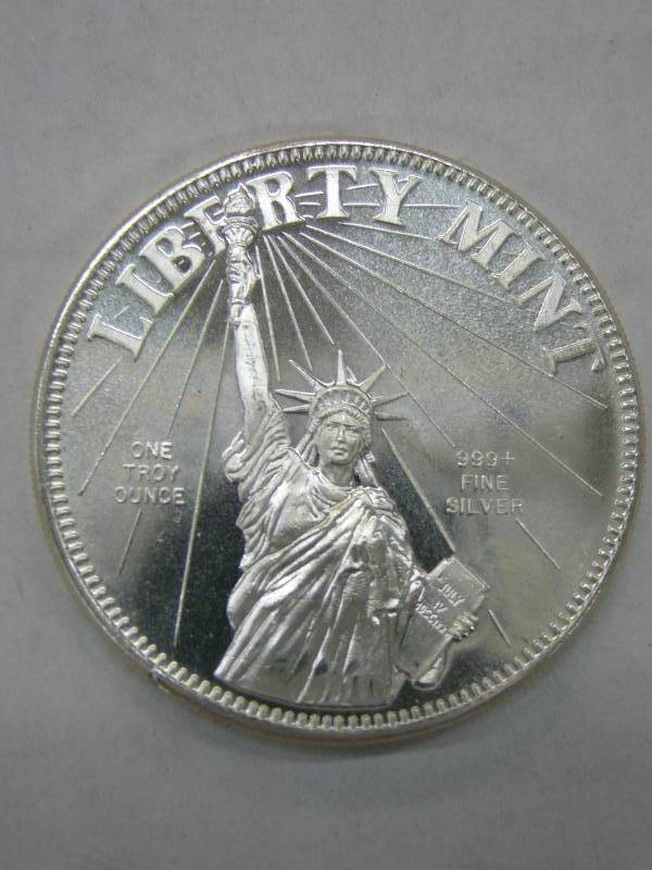 lot 58 image: Article 1, Section 10 US Constitution One Troy Ounce .999 Fine Silver Coin