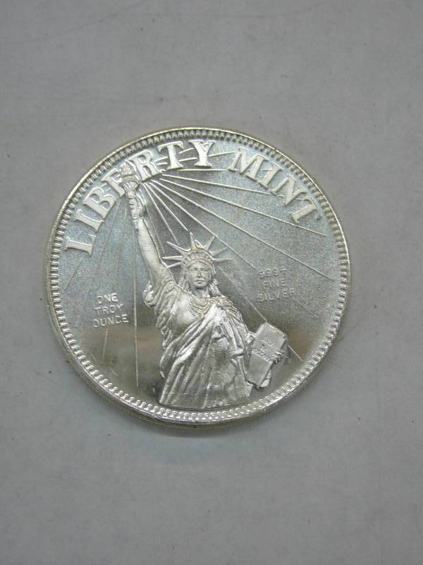 lot 59 image: Article 1, Section 10 US Constitution One Troy Ounce .999 Fine Silver Coin