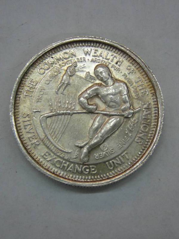 lot 69 image: International Exchange Unit One Troy Ounce 99.9% Fine Silver