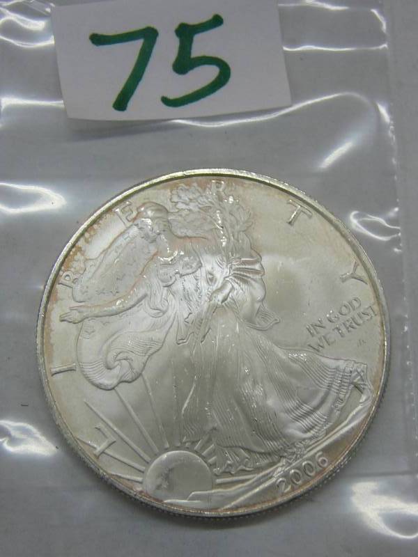 lot 75 image: 2006 Liberty Coin 1oz Fine Silver $1
