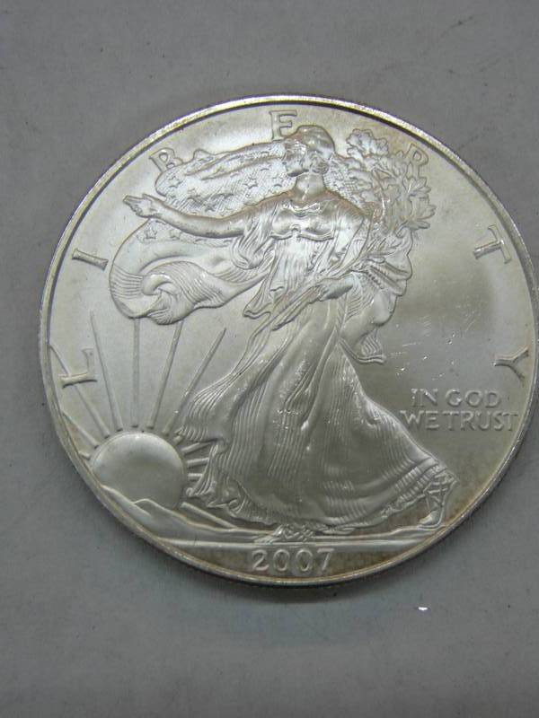 lot 76 image: 2007  Liberty Coin 1oz Fine Silver $1
