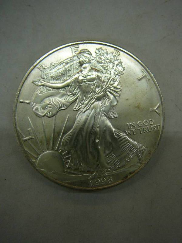 lot 86 image: 1998 Liberty Coin 1oz Fine Silver $1