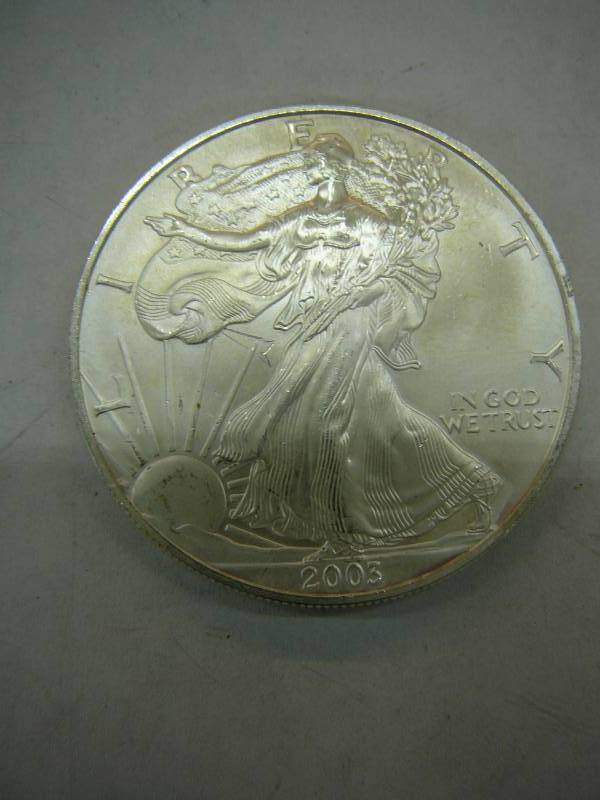 lot 91 image: 2003 Liberty Coin 1oz Fine Silver $1