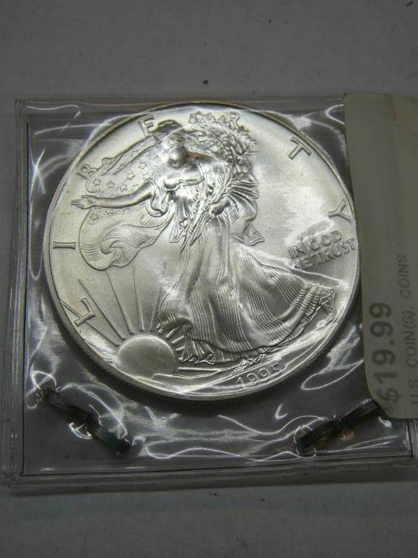 lot 100 image: 1995 1oz Fine Silver Liberty American Eagle