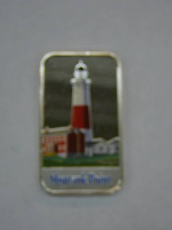 lot 107 image: Montauk Point Light House Montauk New York 1 Troy Ounce .999 Fine Silver