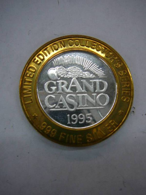 lot 118 image: 1995 Grand Casino Limited Edition .999 Fine Silver