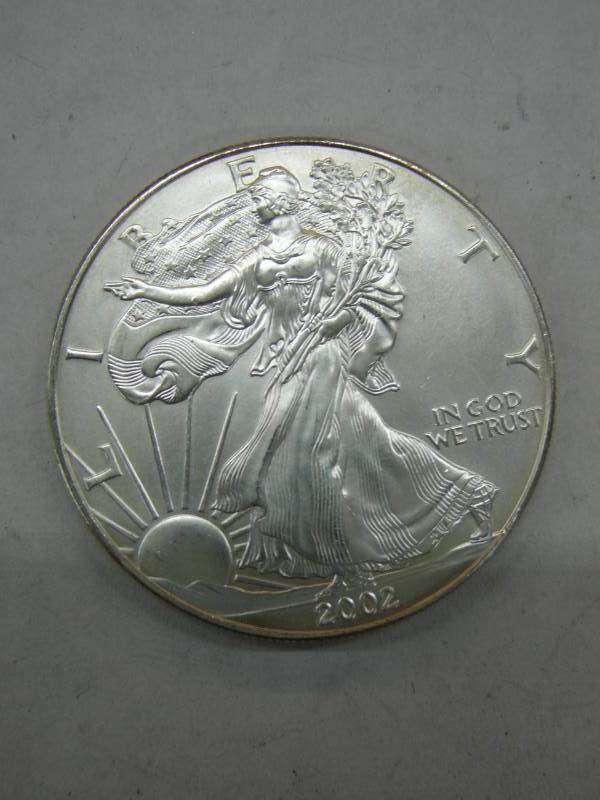 lot 130 image: 2002 Liberty Coin 1oz Fine Silver $1