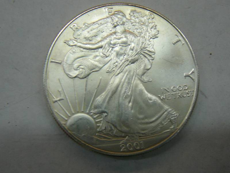 lot 132 image: 2001 Liberty Coin 1oz Fine Silver $1