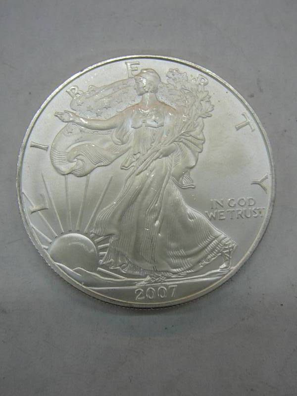 lot 134 image: 2007 Liberty Coin 1oz Fine Silver $1