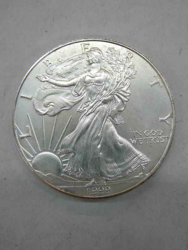 lot 137 image: 1999 Liberty Coin 1oz Fine Silver $1