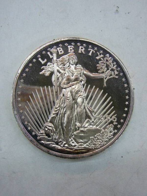 lot 148 image: 1986 Liberty Coin 2oz Fine Silver $1