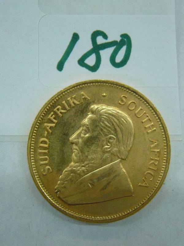 lot 180 image: 1980 Gold Krugerrand 1oz Fine Gold