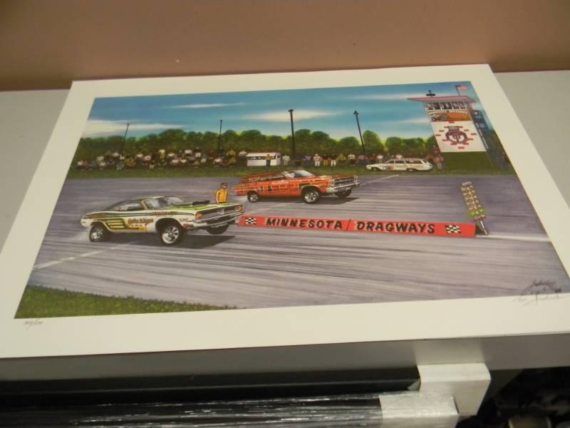 lot 7 image: MINNESOTA DRAGWAYS PRINT ART - NEW - SEE PICTURES