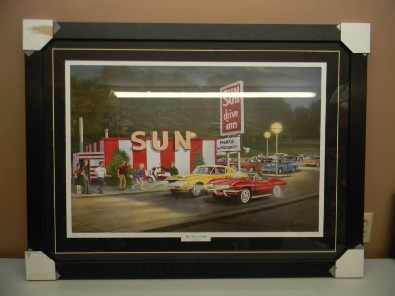 lot 9 image: SUN DRIVE IN OAK FRAMED APPROX 30 BY 40 1969 SUN WAS AT 30TH & CENTRAL NE - SEE PICTURES