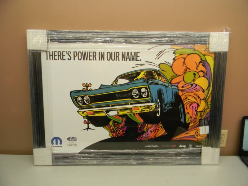 lot 12 image: MOPAR MUSCLE - FRAMED - APPROX 28 BY 39 - NEW - SEE PICTURES