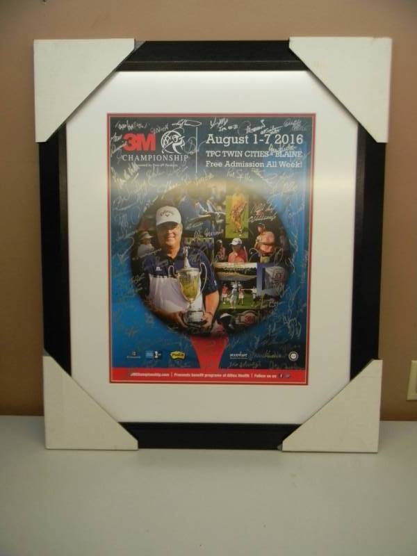 lot 38 image: 3M CHAMPIONSHIP GOLF ART - NEWLY FRAMED - SEE PICTURES