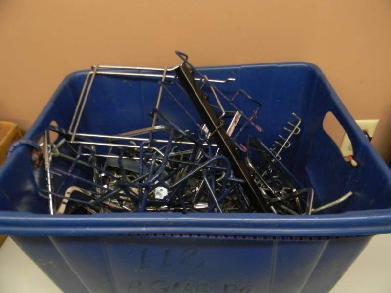 lot 42 image: HOOKS & MISC FOR PEGBOARD - SEE PICTURES