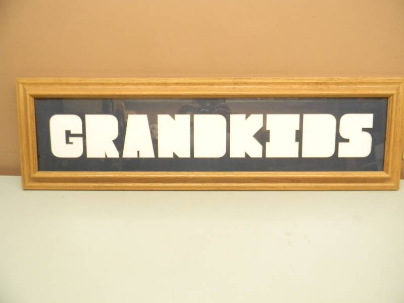 lot 46 image: OAK FRAMED SNAPSHOT DISPLAY GRANDPARENTS - APPROX 11 BY 36 - SEE PICTURES