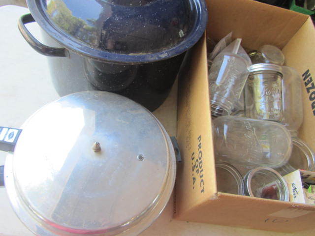 lot 87 image: Canner, Jars, Pressure Cooker