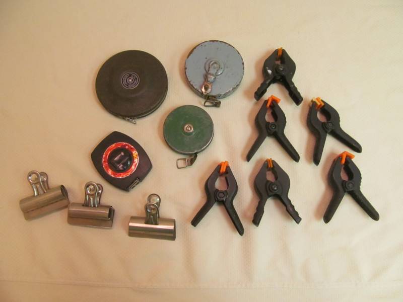 Tape Measures and clamps