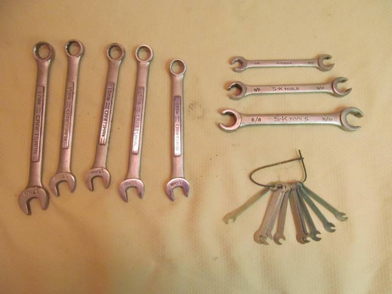 Assortment of wrenches