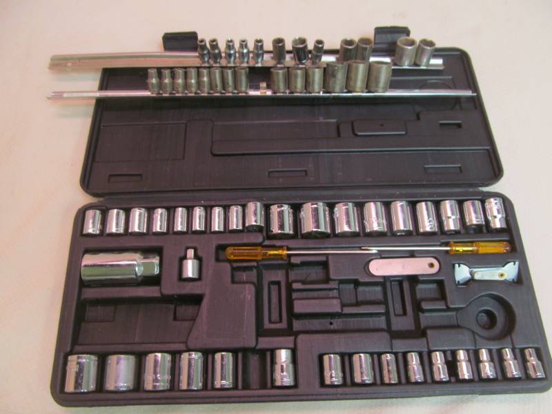 Socket Set, holders, drive sockets