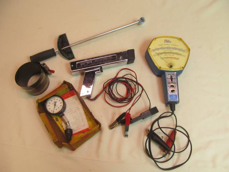 Timing light, compression tester, torque wrench, and more