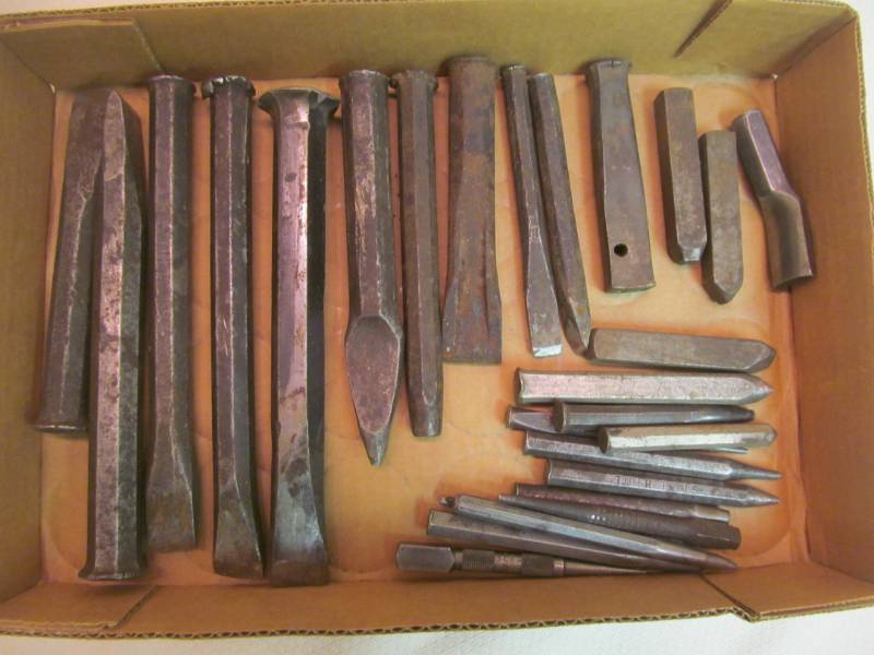 Metal chisels and small punches