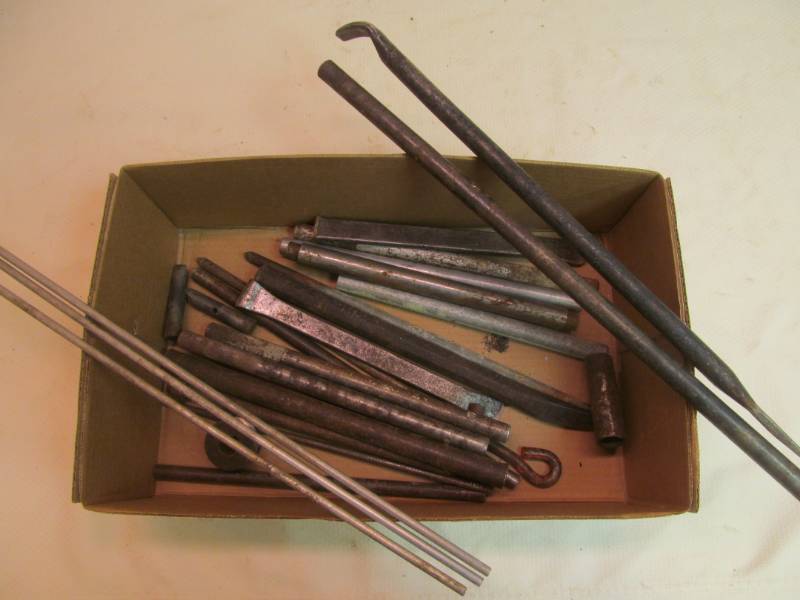 Group of metal rods