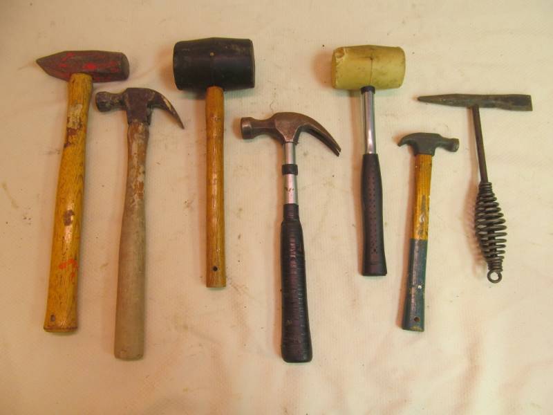 Sledge hammers, mallets, welders pick