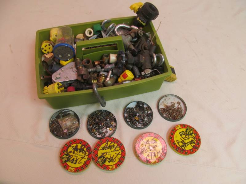 Tool caddy w small parts and supplies