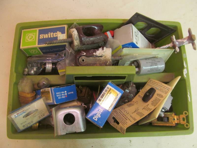 Tool caddy w electrical supplies