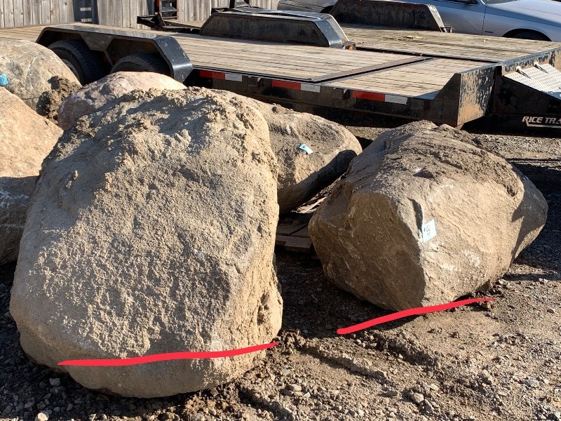 Lot Of (2) Landscape Boulders